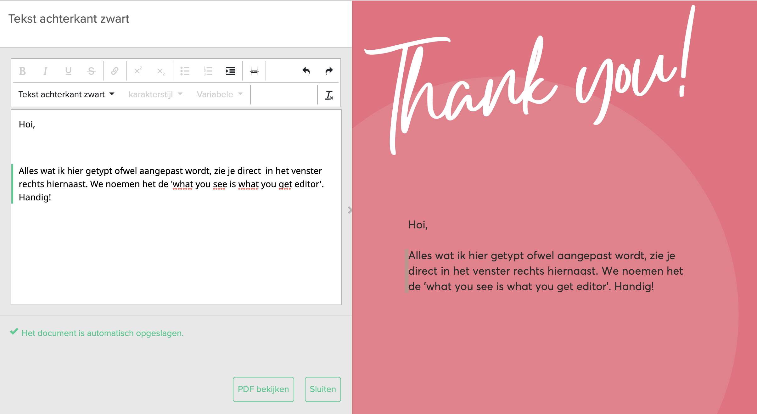Cordeo Editor
