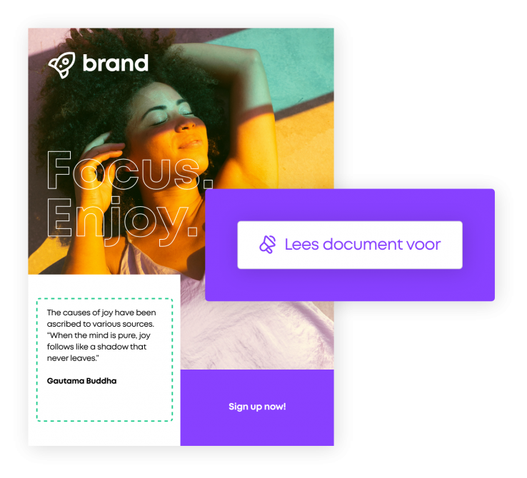 Cordeo exporteert toegankelijke pdf's voor mensen met een functiebeperking.